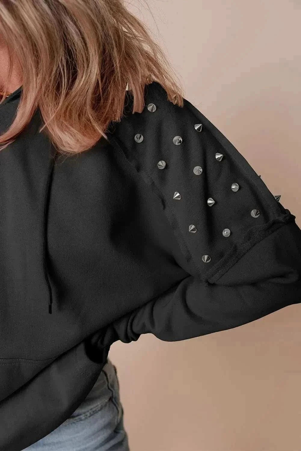 Stylish Long Sleeve Drawstring Hoodie - Love Salve